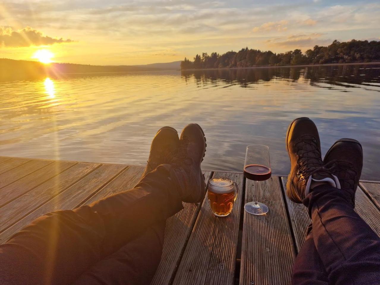 Deluxe Apartment Lipno - Lake Side Village, Frymburk Nad Vltavou Buitenkant foto